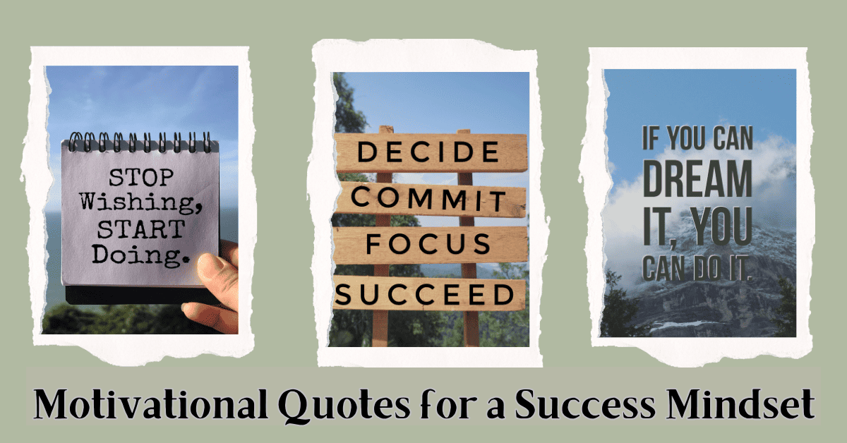 Motivational quotes for a success mindset