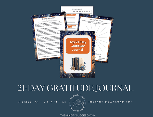 Orange Floral Gratitude Journal PL8 Orange Floral 21 Day Gratitude Journal