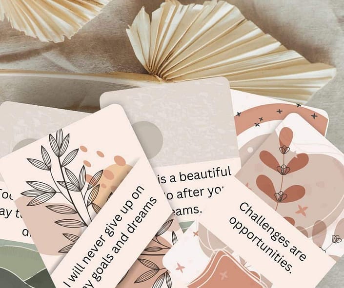 Use quotes and manifestation affirmation cards