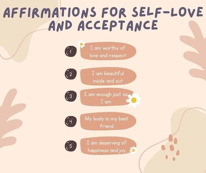 Affirmations for self love and acceptance