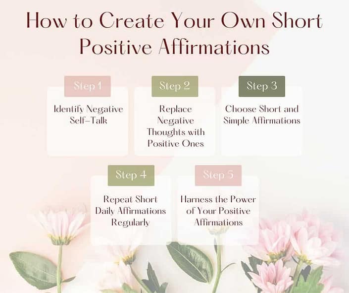 How to create your own short positive affirmations
