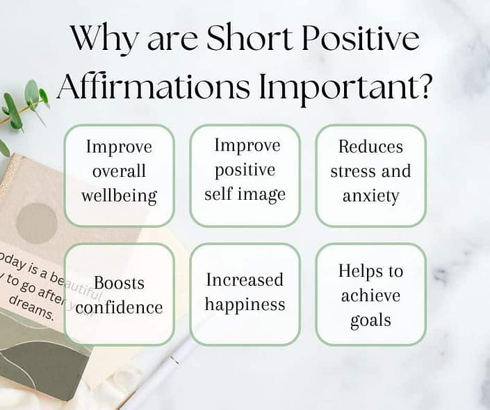 Why are short positive affirmations important