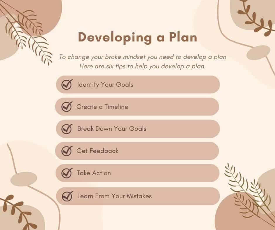Developing a plan for changing a broke mindset